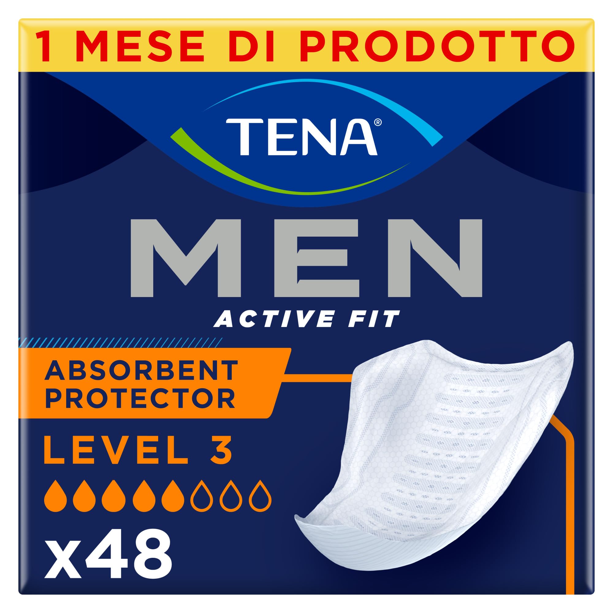TENA MEN livello di protezione 3, Pacco Scorta Mensile